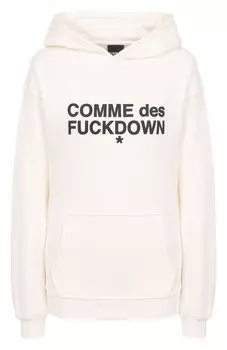 Хлопковое худи Comme des Fuckdown