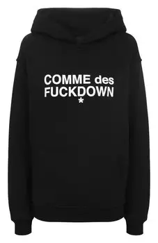 Хлопковое худи Comme des Fuckdown