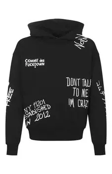 Хлопковое худи Comme des Fuckdown