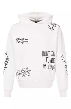 Хлопковое худи Comme des Fuckdown