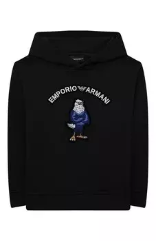 Хлопковое худи Emporio Armani