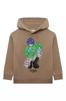 Хлопковое худи Fendi