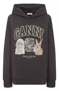 Хлопковое худи Ganni