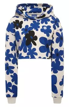 Хлопковое худи HUGO Blue