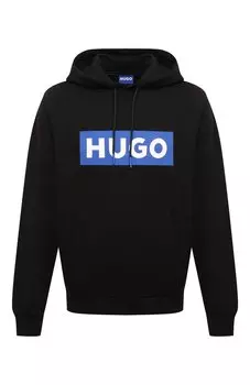 Хлопковое худи HUGO Blue