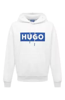 Хлопковое худи HUGO Blue