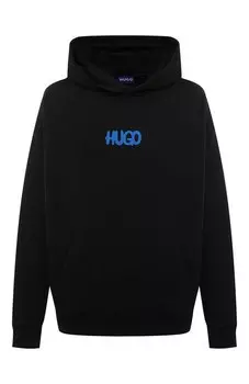 Хлопковое худи HUGO Blue