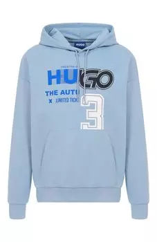 Хлопковое худи HUGO Blue