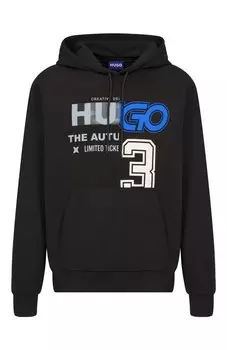 Хлопковое худи HUGO Blue