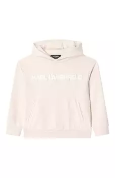 Хлопковое худи Karl Lagerfeld Kids