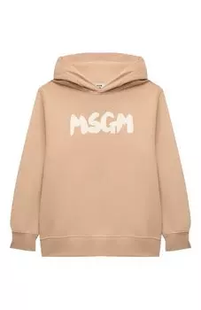 Хлопковое худи MSGM kids