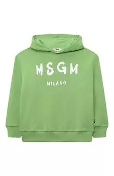 Хлопковое худи MSGM kids