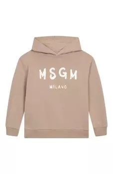 Хлопковое худи MSGM kids