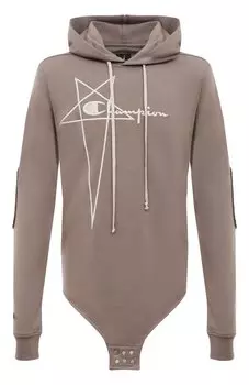 Хлопковое худи Rick Owens x Champion Rick Owens