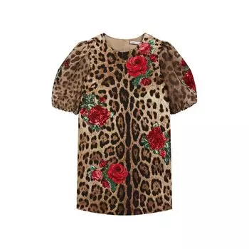 Хлопковое мини-платье Dolce &amp; Gabbana