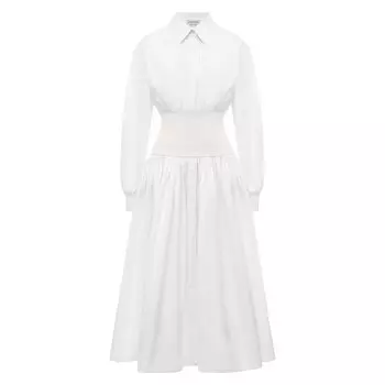 Хлопковое платье Alexander McQueen