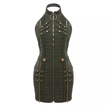 Хлопковое платье Balmain