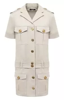 Хлопковое платье Balmain