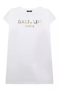 Хлопковое платье Balmain