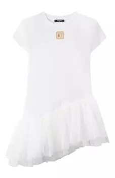 Хлопковое платье Balmain