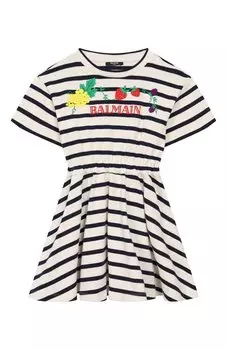 Хлопковое платье Balmain