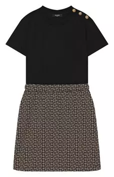 Хлопковое платье Balmain