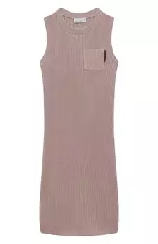 Хлопковое платье Brunello Cucinelli