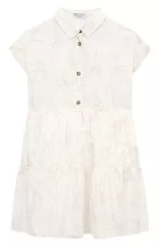 Хлопковое платье Brunello Cucinelli