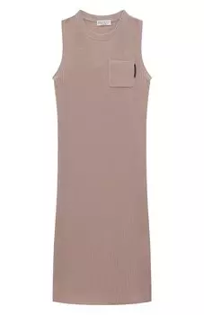 Хлопковое платье Brunello Cucinelli