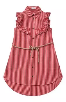 Хлопковое платье Brunello Cucinelli