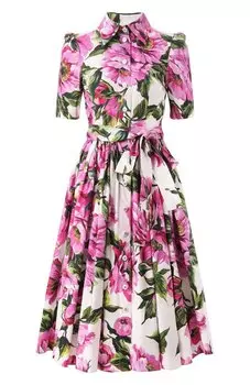 Хлопковое платье Dolce & Gabbana