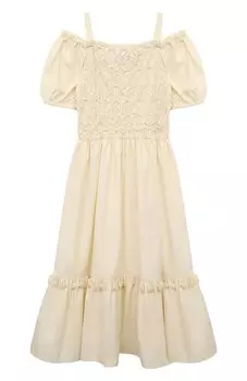 Хлопковое платье Dondup Kids