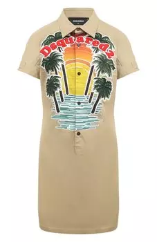 Хлопковое платье Dsquared2