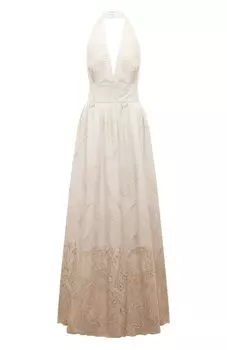 Хлопковое платье Elie Saab