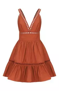 Хлопковое платье Elie Saab