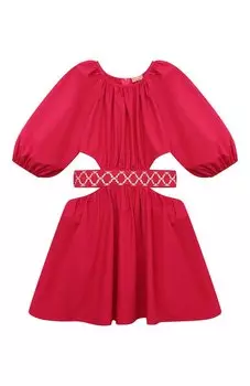 Хлопковое платье Elisabetta Franchi La Mia Bambina