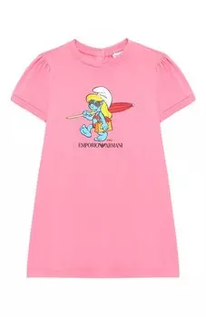 Хлопковое платье Emporio Armani