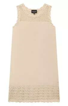 Хлопковое платье Emporio Armani