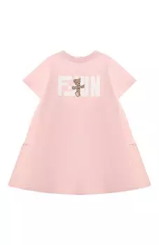 Хлопковое платье Fendi