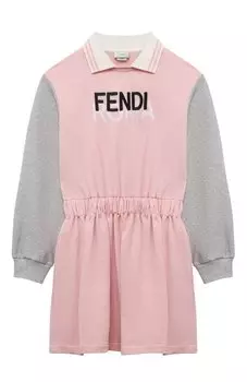 Хлопковое платье Fendi