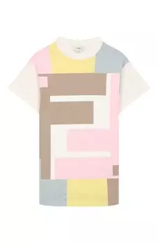Хлопковое платье Fendi