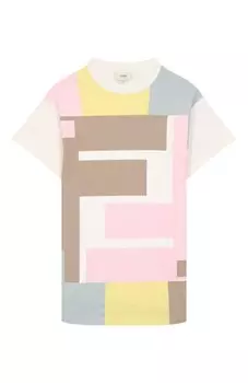 Хлопковое платье Fendi