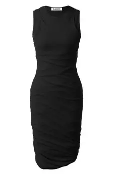 Хлопковое платье Jil Sander