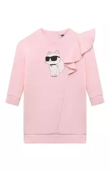 Хлопковое платье Karl Lagerfeld Kids
