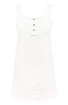 Хлопковое платье Miu Miu