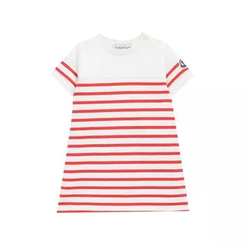 Хлопковое платье Moncler Enfant