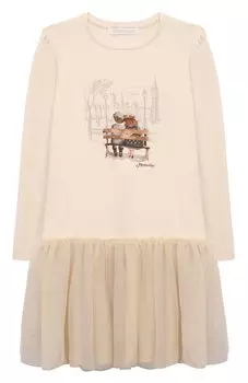 Хлопковое платье Monnalisa