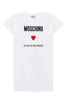 Хлопковое платье Moschino