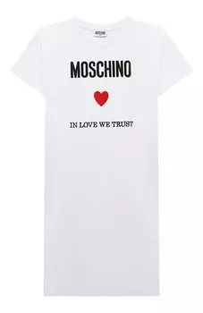 Хлопковое платье Moschino