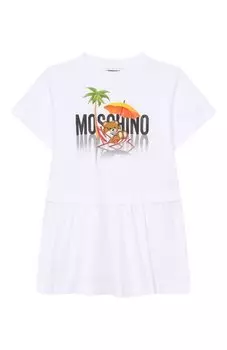 Хлопковое платье Moschino